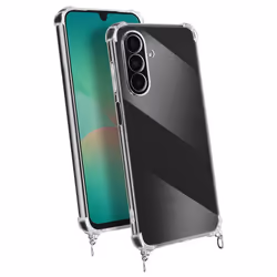 Coque pour Samsung Galaxy A26 - Antichoc - Silicone Souple - Transparent - Cordon Amovible - 70cm