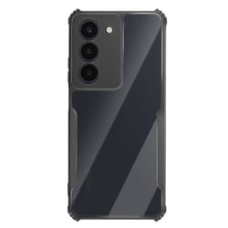 Coque - Realme - 14x et C75 - Acrylique rigide - Silicone souple - Antichoc noir