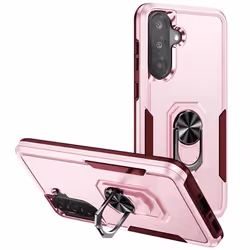 Coque Antichoc - Samsung - A36 - Rose Champagne - Support Magnétique - Bi-matière