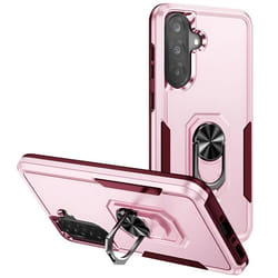 Coque Antichoc - Samsung - A36 - Rose Champagne - Support Magnétique - Bi-matière