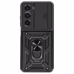 Coque Anneau - Realme - C75 et 14x - Bi-matière Noir - Antichocs - Support Magnétique