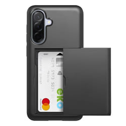 Coque Antichoc - Samsung - Galaxy A36 - Noir - Rangement carte coulissant - Paiement sans contact
