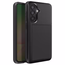 Coque - Samsung - Galaxy A56 - Noir - Rangement carte coulissant - Paiement sans contact