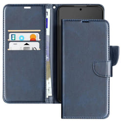 Étui pour smartphone - Samsung - Galaxy S25 Edge - Cuir vegan - Clapet portefeuille - Dragonne intégrée