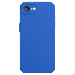 Coque - iPhone - 16e - Silicone Souple - Bloc Caméra Protégé - Bleu