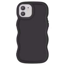 Coque - Candy - iPhone 12/12 Pro - Silicone Antichoc - Noir - Design Moderne