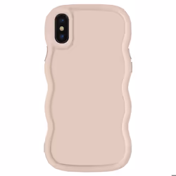 Coque pour iPhone X et XS - Candy - Silicone Antichoc - Beige - Design moderne - Protection optimale
