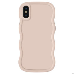 Coque pour iPhone X et XS - Candy - Silicone Antichoc - Beige - Design moderne - Protection optimale