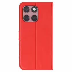Étui Vintage - Motorola - Edge 60 Fusion/Edge 60 - Rouge - Support Vidéo - Aimanté