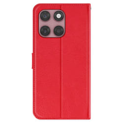 Étui Vintage - Motorola - Edge 60 Fusion/Edge 60 - Rouge - Support Vidéo - Aimanté
