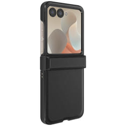 Coque Clapet - Motorola - Razr 60/50 5G - Protection 3-en-1 - Simili cuir - Noir