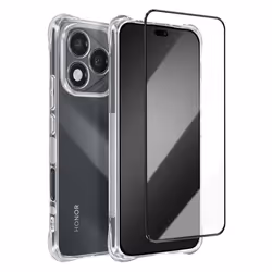 Pack de protection - Honor - 400 Lite - Coque antichoc - Verre trempé 9H - Transparent