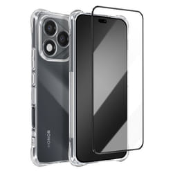 Pack de protection - Honor - 400 Lite - Coque antichoc - Verre trempé 9H - Transparent