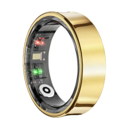 Avizar Bague Connectée Bluetooth Suivi santé Multisports Étanche Taille 57 Dorée
