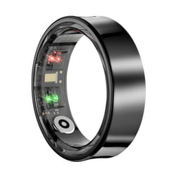 Bague Connectée Bluetooth Suivi santé Multisports Étanche Taille 9 Noir