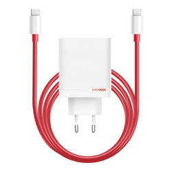 Chargeur Secteur 120W Double Port USB et USB C avec Câble 1m Oneplus Blanc