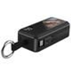 Batterie Externe 8000 mAh Porte Clé USB C et Lightning LinQ Noir