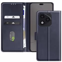 Étui pour Honor 400 Lite - Chesterfield - Bleu Nuit - Portefeuille - Support Vidéo - Aimanté