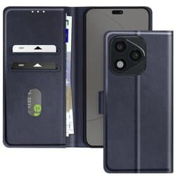 Étui pour Honor 400 Lite - Chesterfield - Bleu Nuit - Portefeuille - Support Vidéo - Aimanté
