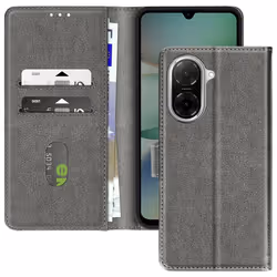 Étui Portefeuille - Xiaomi - Redmi A5 - Gris - Support Vidéo - Languette Magnétique