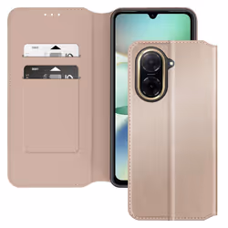Étui pour Xiaomi Redmi A5 Clapet Porte-Cartes et Support Vidéo Dorée