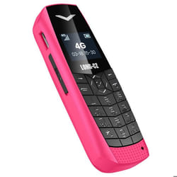 Mini Téléphone portable 4G LTE Ultra compact Autonomie 5 heures Fuchsia