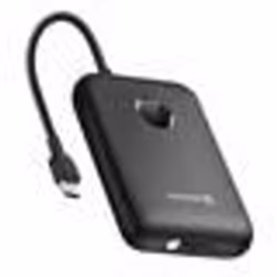 Batterie Externe 20000mAh Câbles USB-C et Lightning intégrés Écran LED Swissten Noir