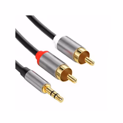 Câble Audio Jack 35mm vers 2 RCA Double Blindage 15m Noir