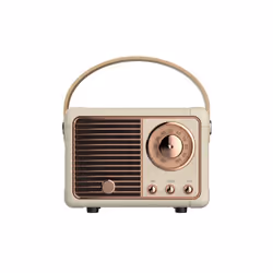 Enceinte Bluetooth - Auteuil - Beige - 3W RMS - Bluetooth 5.0 - Design rétro moderne