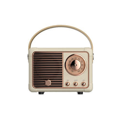 Enceinte Bluetooth - Auteuil - Beige - 3W RMS - Bluetooth 5.0 - Design rétro moderne