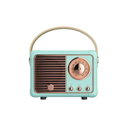 Enceinte Bluetooth - Auteuil - 5.0 - 3W RMS - Bleu - Design Rétro