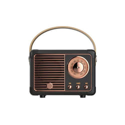 Enceinte Bluetooth - Auteuil - Noir - 3W RMS - Bluetooth 5.0 - Design rétro moderne