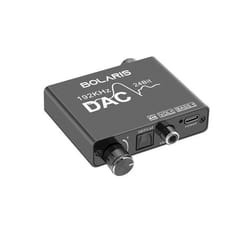 Convertisseur DAC Audio 192 kHz Numérique vers Analogique / RCA / Jack Noir