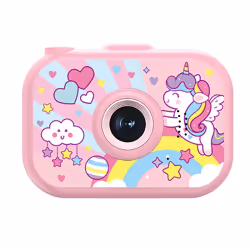 Avizar Appareil Photo pour Enfant avec Trépied Flexy Ultra Résistant Rose