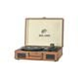 Platine Vinyle - Bolaris - Modèle Bolaris 3 W - Bluetooth 5.0 - Haut-Parleurs Stéréo - Marron