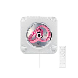 Lecteur CD Mural - AVIZAR - Cancale - Bluetooth 5.0 - FM Radio - Télécommande Blanc