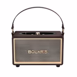 Enceinte Bluetooth 5.3 Lincoln Sans Fil 40W Autonomie 10h avec Bandoulère Marron