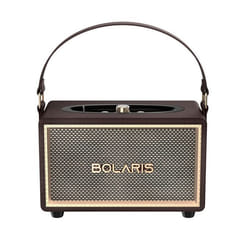 Enceinte Bluetooth 5.3 Lincoln Sans Fil 40W Autonomie 10h avec Bandoulère Marron