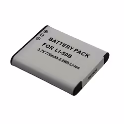 Batterie Li-ion 3.7V 680mAh 2.8Wh pour Appareil Photo Olympus Li-50B Gris