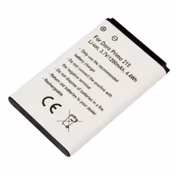 Batterie de Remplacement pour Doro Primo 215 Li-ion 3.7V 1200mAh 4.4Wh
