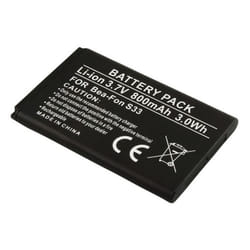 Batterie de Remplacement pour Bea-Fon S33 Li-ion 3.7V 800mAh 3.0Wh