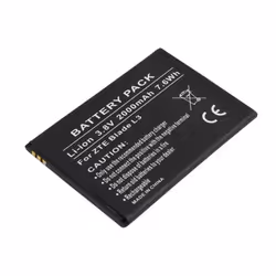 Batterie pour ZTE Blade L3 Li-ion 3.8V 2000mAh 7.6Wh Réf Li3820T43P3h785439
