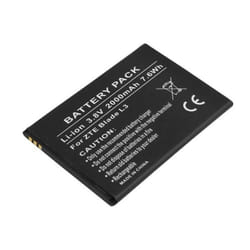 Batterie pour ZTE Blade L3 Li-ion 3.8V 2000mAh 7.6Wh Réf Li3820T43P3h785439