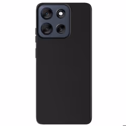 Coque pour Motorola Moto G56 Silicone Souple Mat Noir