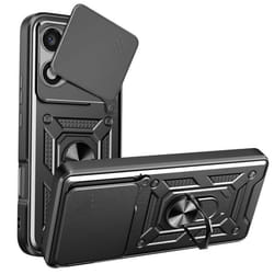 Coque pour Honor 400 Lite Bague Magnétique Protection Caméra Noir