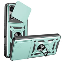 Coque pour Honor 400 Lite Bague Magnétique Protection Caméra Vert