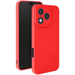 Coque pour Honor 400 Lite Silicone Lisse Bloc Caméra Protégé Rouge