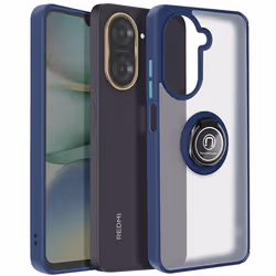 Coque pour Xiaomi Redmi A5 Bague Magnétique Dos Translucide Bleu