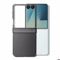 Coque pour Galaxy Z Flip 7 Soft-Touch avec Charnière Renforcée Noir