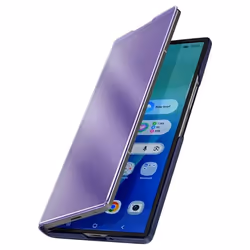 Étui de Protection pour Galaxy Z Fold 7 Clear View avec Support Vidéo Violet